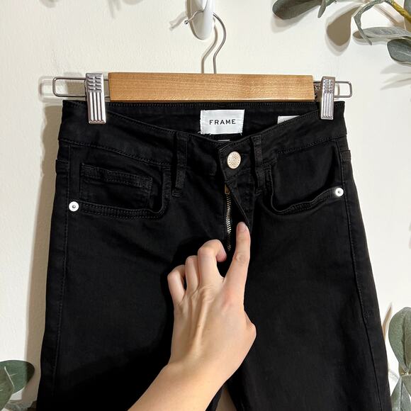 Frame Black Le Crop Mini Boot Jeans - Picture 2 of 5